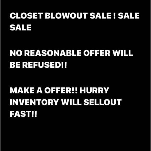 SPRING CLOSET BLOW OUT SALE! EVERYTHING MUST GO!! NO FAIR OFFER REFUSED - Picture 1 of 1